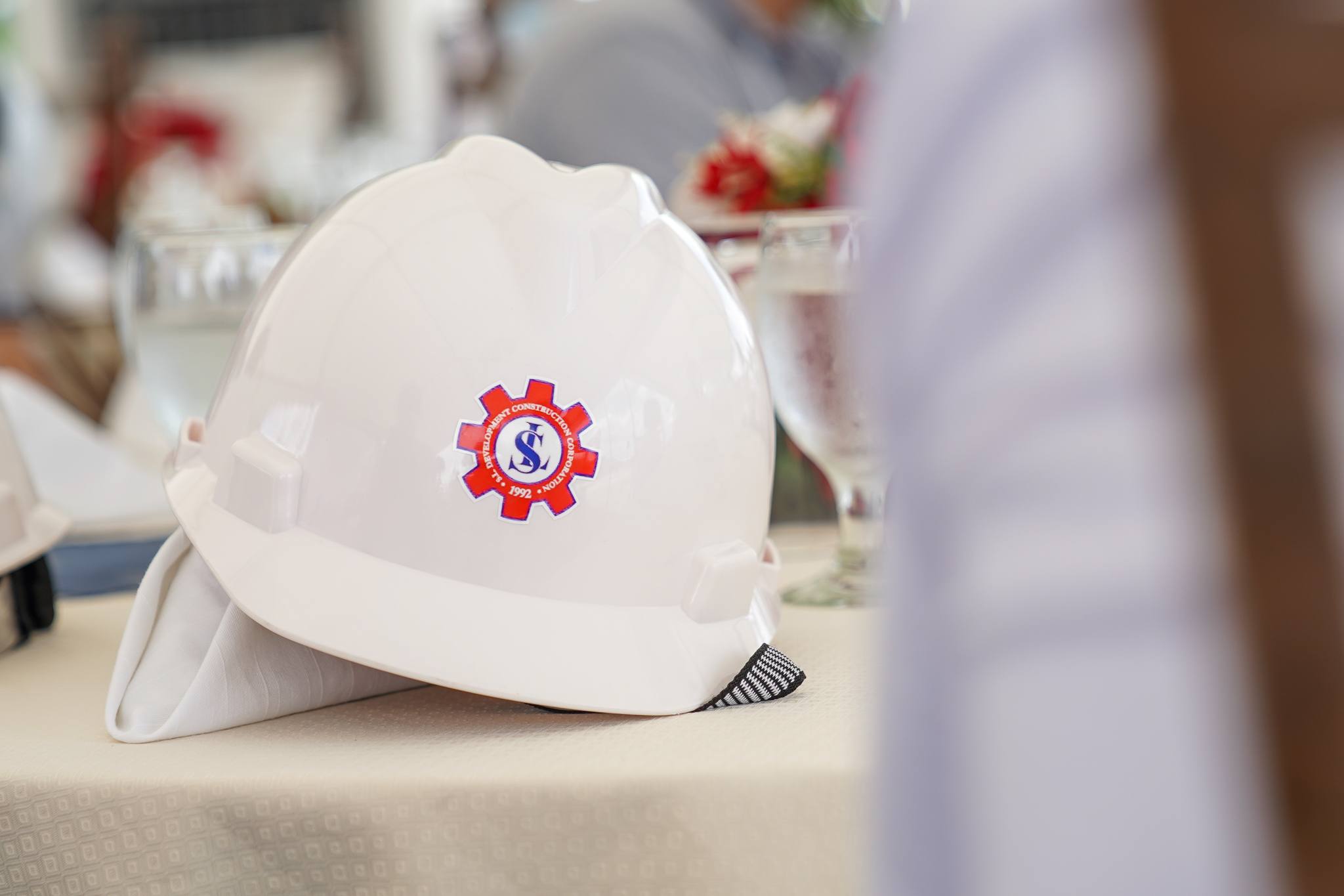 SLDCC hard hat close-up